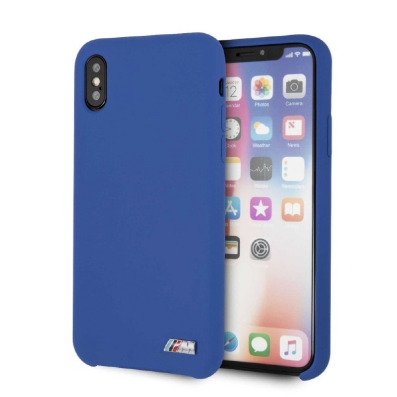 BMW BMHCPXMSILNA Silicone M Collection Hardcase dla Apple iPhone X / XS, Navy
