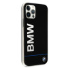 BMW BMHCP12MPCUBBK Signature Printed Logo Hardcase do Apple iPhone 12 / 12 Pro, czarny