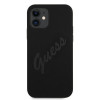 Guess GUHCP12SLSVSBK Script Vintage Hardcase do Apple iPhone 12 mini 5.4 inch, Black/Black