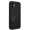 Guess GUHCP12SLSVSBK Script Vintage Hardcase do Apple iPhone 12 mini 5.4 inch, Black/Black