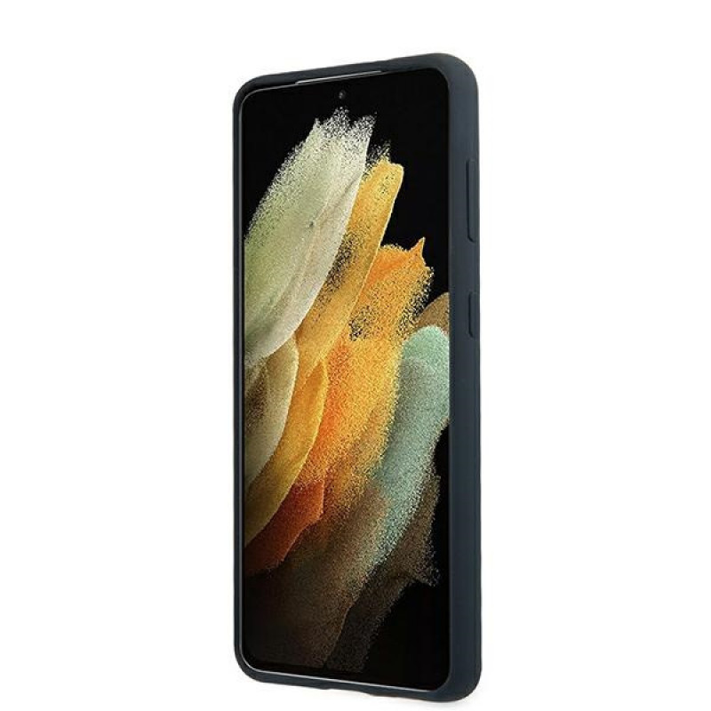 BMW BMHCS21MSILNA Silicone Signature Hardcase do Samsung Galaxy S21+, Navy