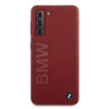 BMW BMHCS21MSLBLRE Silicone Signature Logo Hardcase do Samsung Galaxy S21+, czerwony