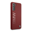 BMW BMHCS21MSLBLRE Silicone Signature Logo Hardcase do Samsung Galaxy S21+, czerwony