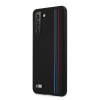 BMW BMHCS21MSIVTBK Silicone Stripes M Collection etui na Samsung Galaxy S21+, czarny