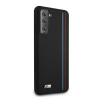 BMW BMHCS21MSIVTBK Silicone Stripes M Collection etui na Samsung Galaxy S21+, czarny