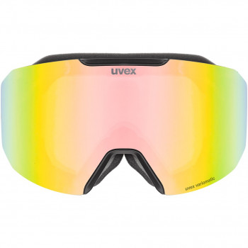 UVEX Evidnt ATTRACT V gogle narciarskie z etui, Black/Rainbow
