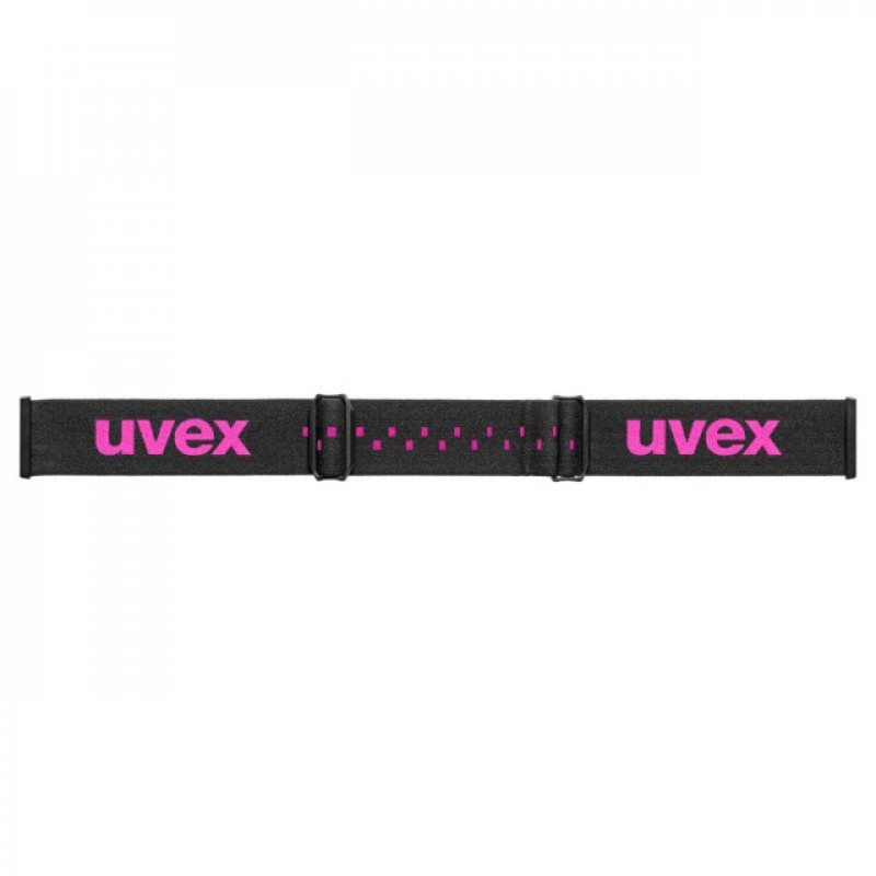 UVEX pwdr FM gogle narciarskie dla dzieci, Black/Pink/Green/Clear