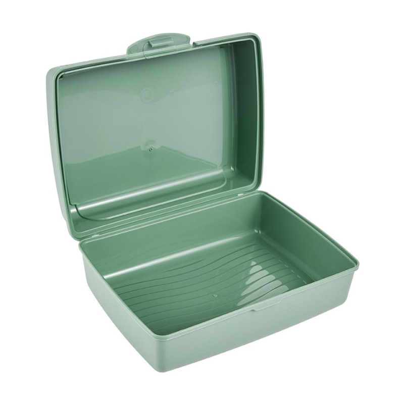 keeeper Carla Midi Lunch Box Space Tour, nordic green, Deco-Click-Box, PP (1 szt.)
