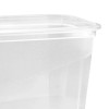 Zestaw pojemników na żywność keeeper Fredo Fresh, 3 x 1,0 L, prostokątny, przezroczysta podstawa, szara pokrywka