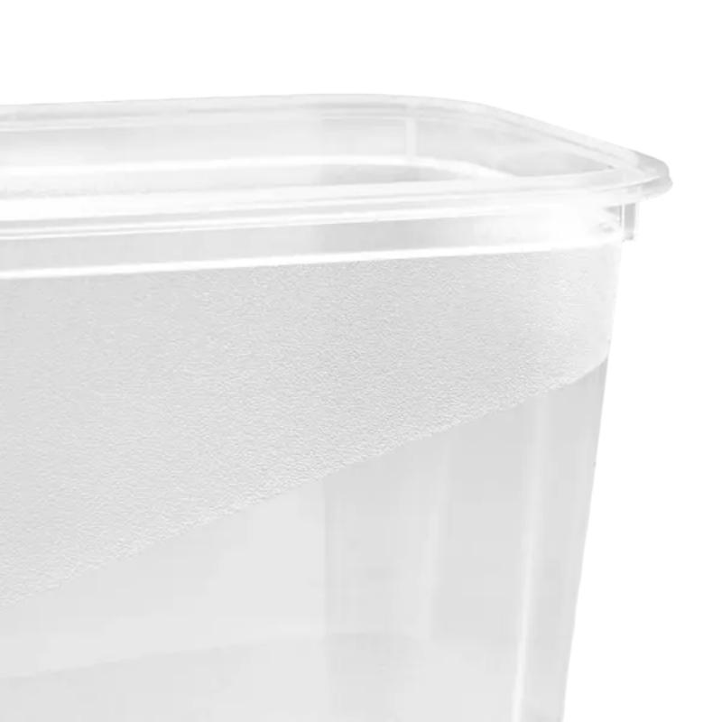 Zestaw pojemników na żywność keeeper Fredo Fresh, 3 x 1,0 L, prostokątny, przezroczysta podstawa, szara pokrywka