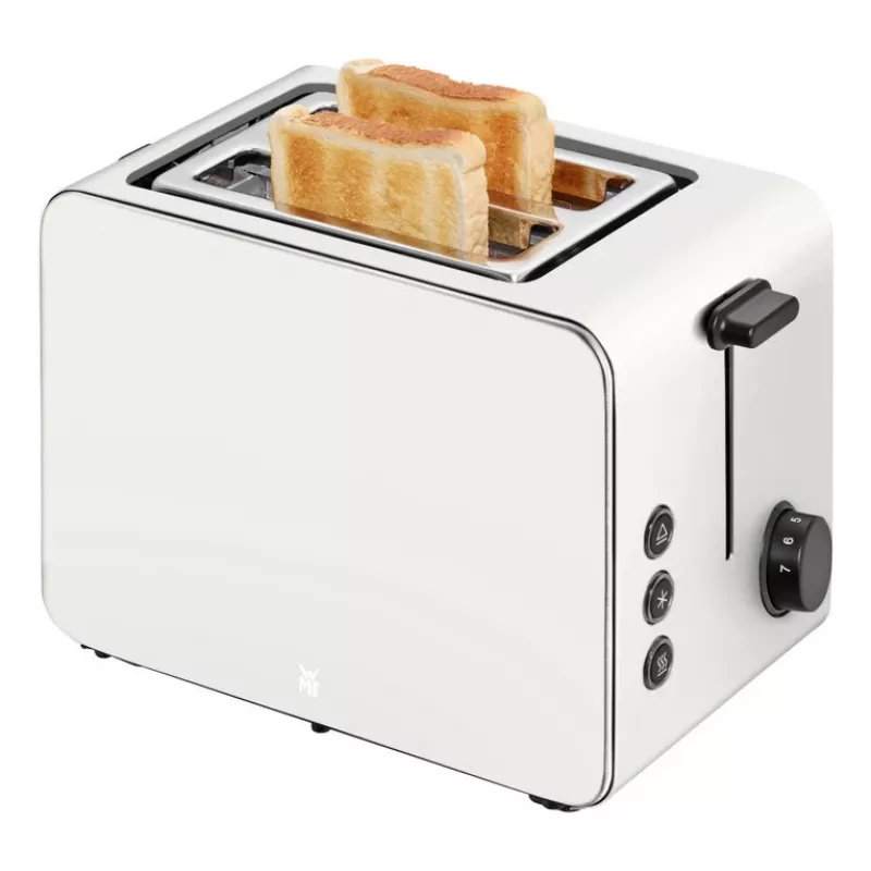 WMF Stelio 414210001 Toster, 2 kromki, stal nierdzewna, Paper Grey, 1050 W