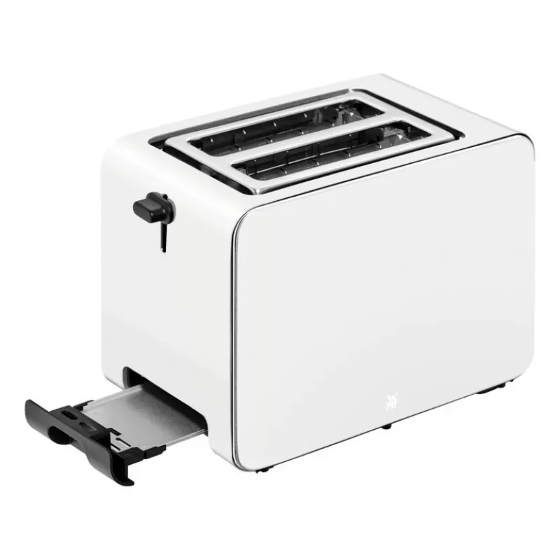 WMF Stelio 414210001 Toster, 2 kromki, stal nierdzewna, Paper Grey, 1050 W