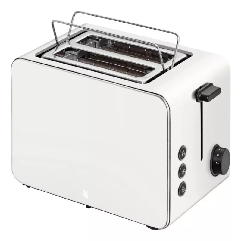 WMF Stelio 414210001 Toster, 2 kromki, stal nierdzewna, Paper Grey, 1050 W