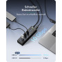 ICY BOX IB-AC6110a 10-portowy hub USB 3.2 Gen 2 z portem ładowania, 12 V