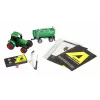 Metalowy traktor Amewi z przyczepą cysterną, 1:64, RTR, zielony