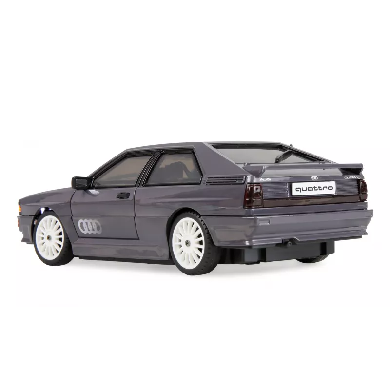 Samochód RC Amewi Audi quattro 1980 on-road/drift z żyroskopem, 4WD, 1:28, RTR, szary