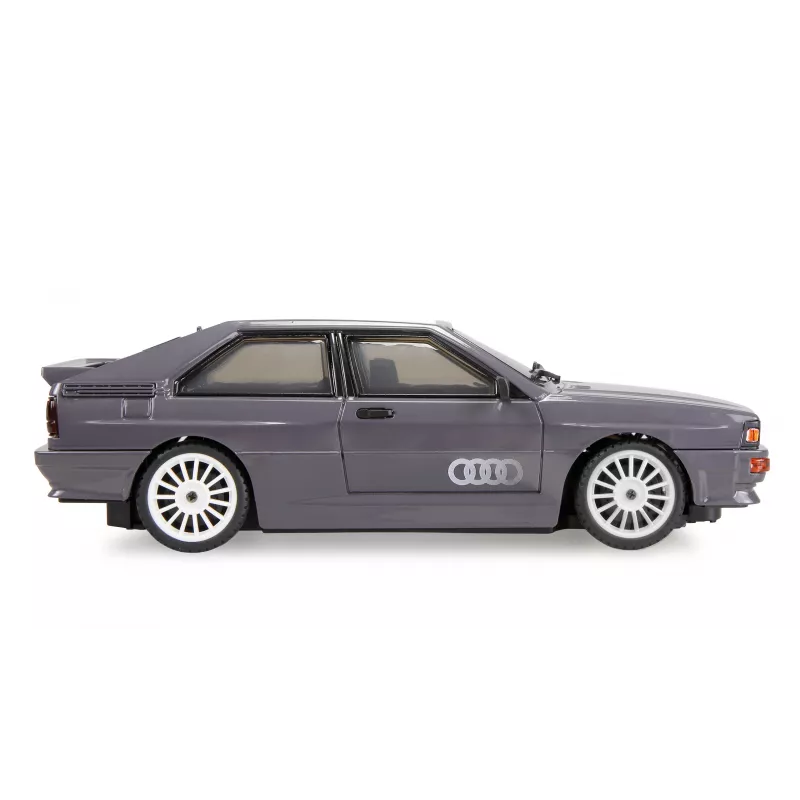 Samochód RC Amewi Audi quattro 1980 on-road/drift z żyroskopem, 4WD, 1:28, RTR, szary