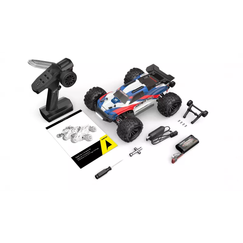 Amewi Hyper Go Truggy V2 bezszczotkowy 4WD, 1:16, RTR, niebiesko-czerwony