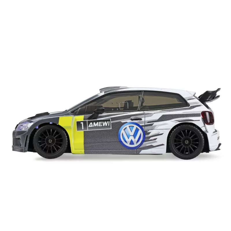 Samochód RC Amewi VW Polo R WRC rally/drift, 4WD, 1:28, RTR, szary