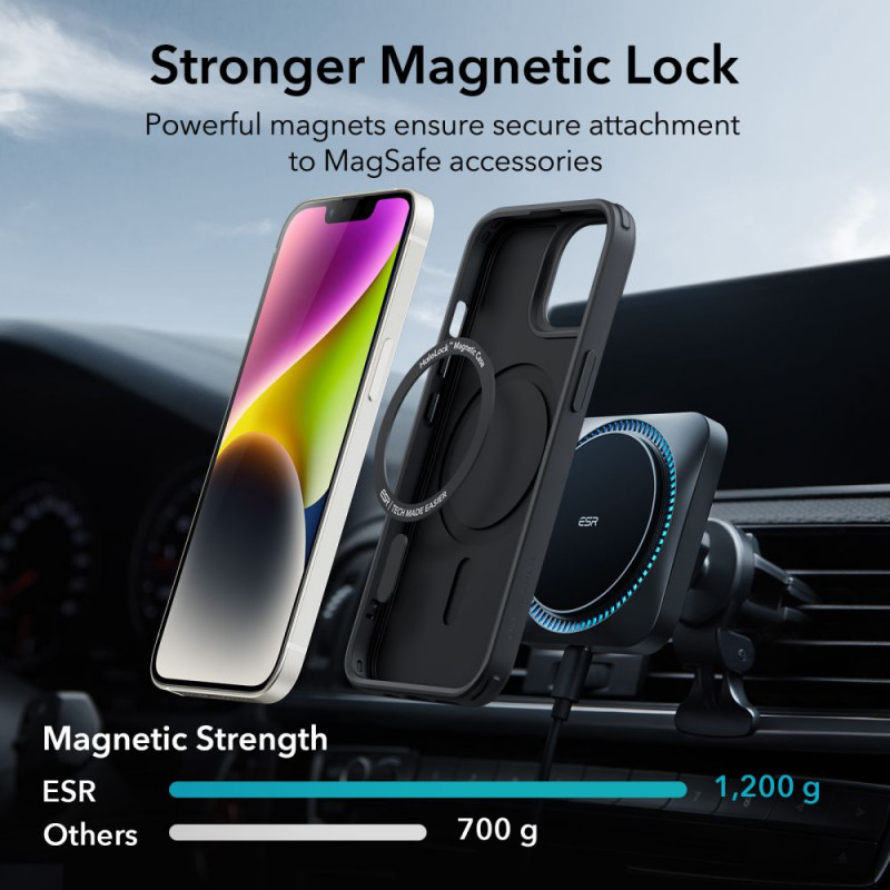 Etui ESR Classic Hybrid HaloLock MagSafe do Apple iPhone 14 Plus / 15 Plus, ESR564, czarny