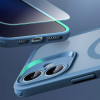 ESR Classic Pro Set HaloLock MagSafe etui z hartowanym szkłem dla Apple iPhone 16, Frosted Blue