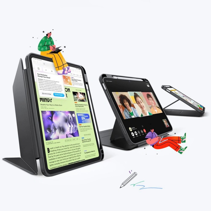 Etui ESR Flip Hybrid dla Apple iPad 10.9" 2022 (10. gen.) / iPad 11" 2025 (11. gen.), czarne
