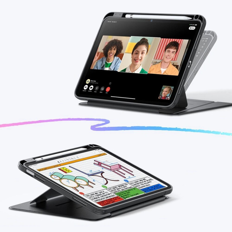 Etui ESR Flip Hybrid dla Apple iPad 10.9" 2022 (10. gen.) / iPad 11" 2025 (11. gen.), czarne