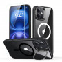 Etui ESR Classic Hybrid Kickstand HaloLock MagSafe ze szkłem hartowanym do Apple iPhone 16, Clear/Black