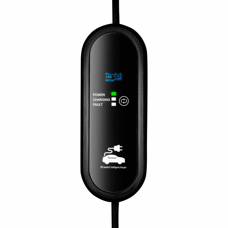 Akyga AK-EC-18 Ładowarka do samochodów elektrycznych Type 1 LCD, 1-fazowa 16 A 3.8 kW, 5 m