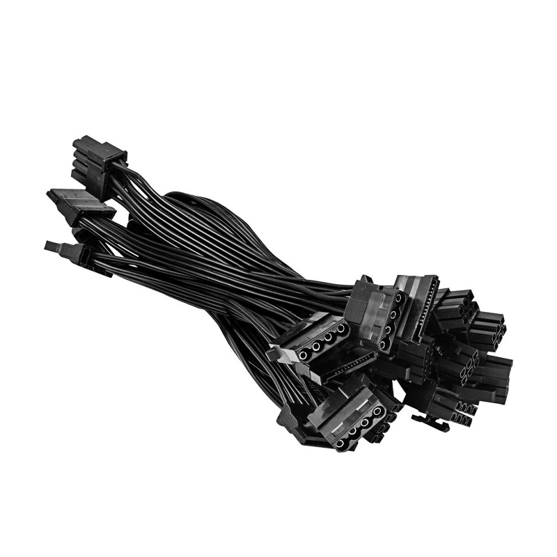Zasilacz ATX Akyga 500 W AK-C2-500, półmodularny, P4+4, 2x PCI-E 6+2 pin, 4x SATA, 2x Molex, wentylator 12 cm, 80 PLUS
