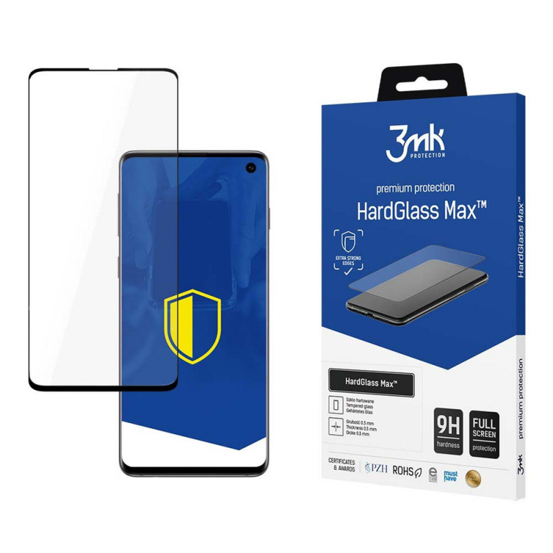 Szkło hartowane 3MK HardGlass Max Sensor-Dot do Samsung Galaxy S10, czarne