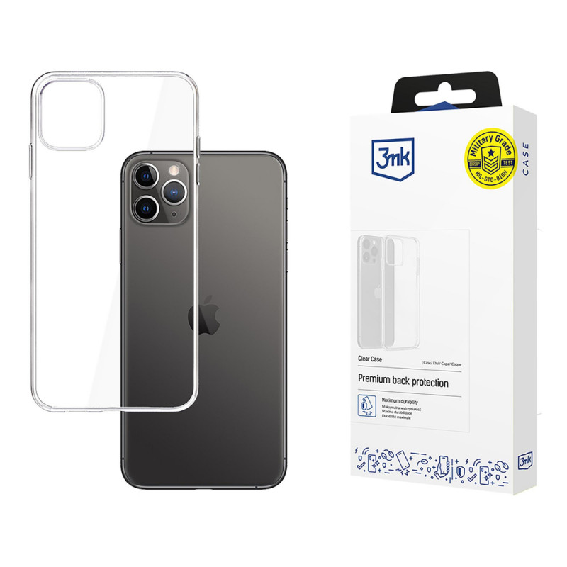 Etui 3MK Clear Case do Apple iPhone 11 Pro Max, przezroczyste