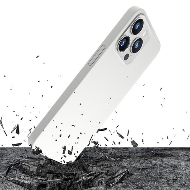 Etui silikonowe 3MK Hardy Case MagSafe Apple iPhone 14 Pro Max, białe