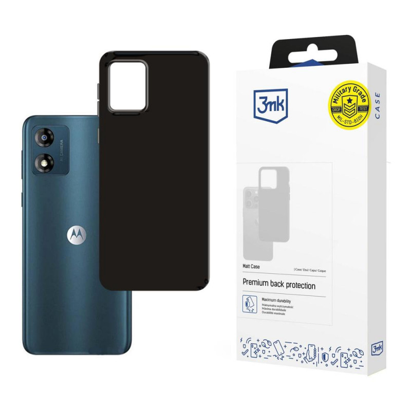 Etui 3MK Matt Case Motorola Moto E13, czarne, 3MK4591