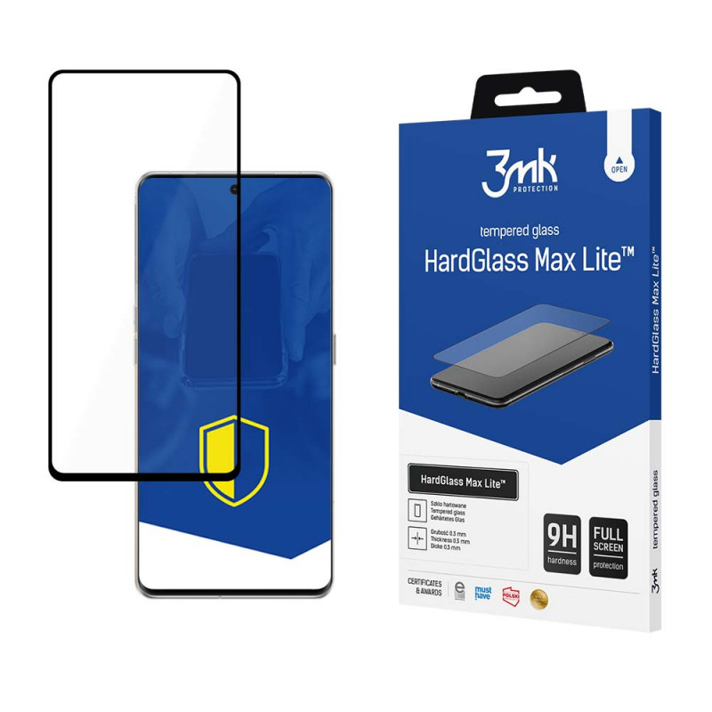 Szkło hartowane 3MK HardGlass Max Lite Oppo Find X6 Pro, czarne, 3MK4884