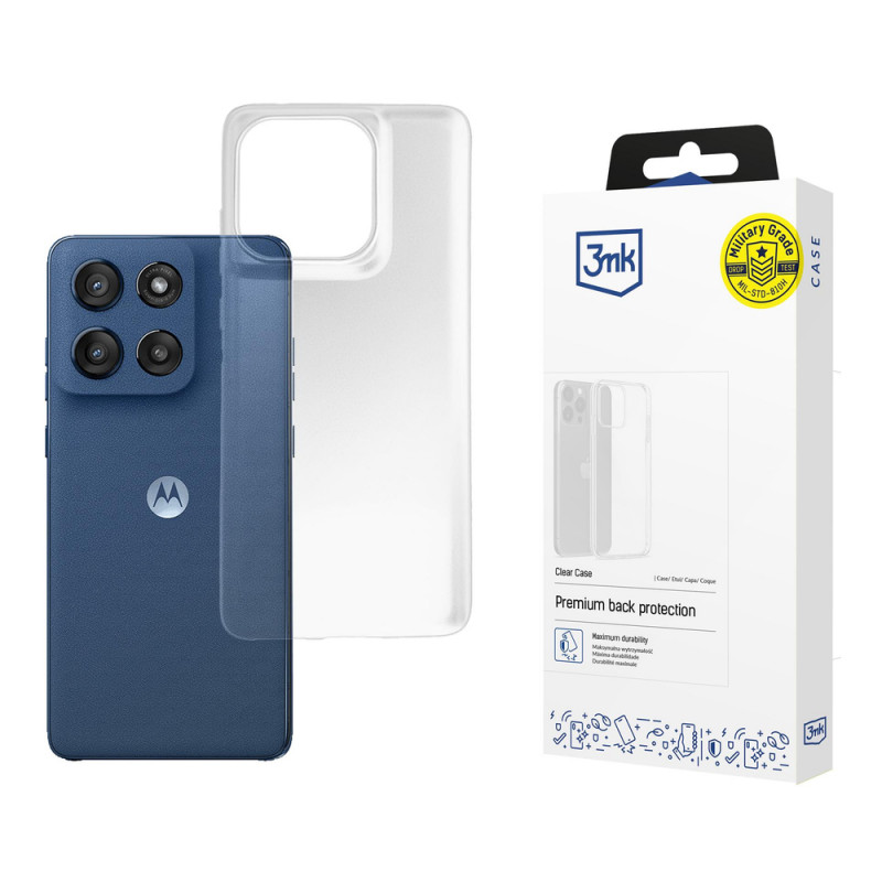 3MK Clear Case etui na Motorola Moto Edge 60 / 60 Fusion, przezroczyste