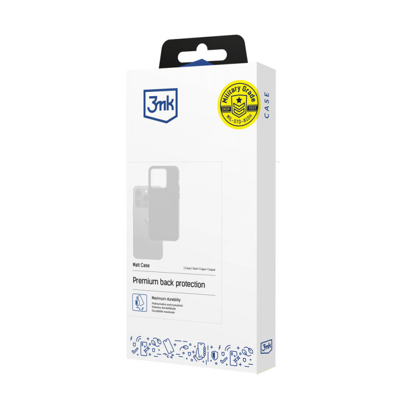 3MK Matt Case do Motorola Edge 60 Pro, czarny mat