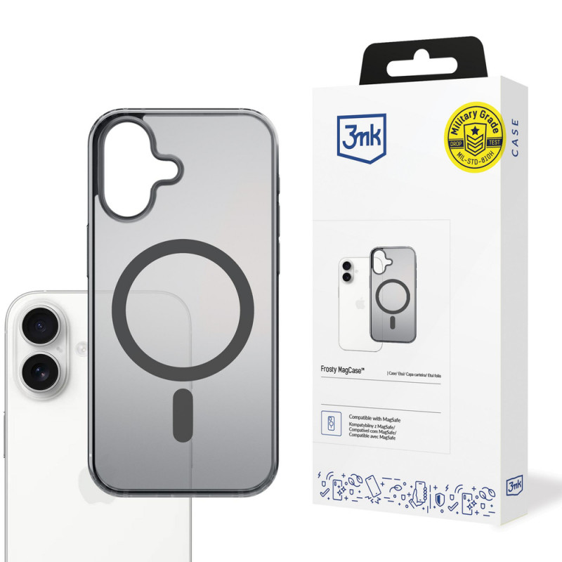 3MK Frosty MagCase do Apple iPhone 17, czarny
