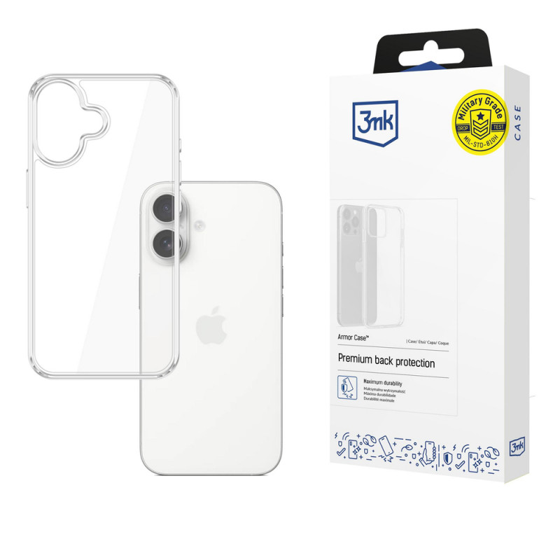 Etui 3MK Armor Case do Apple iPhone 17, przezroczyste