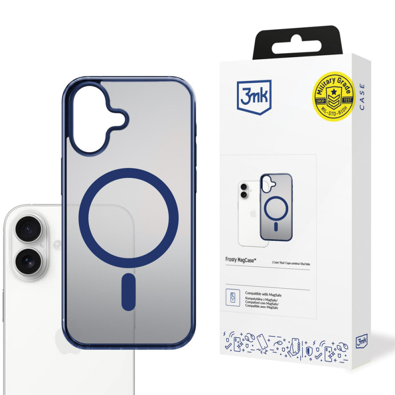 3MK Frosty MagCase do Apple iPhone 17, niebieski