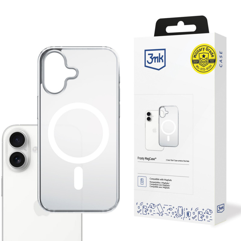 3MK Frosty MagCase do Apple iPhone 17, biały