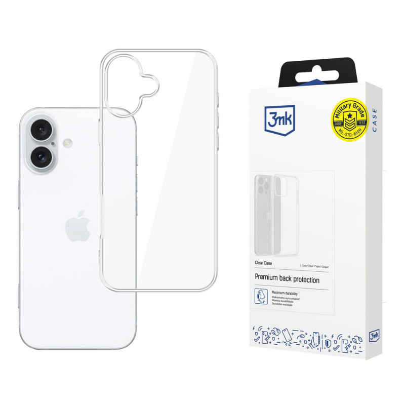 Etui 3MK Clear Case do Apple iPhone 17, przezroczyste