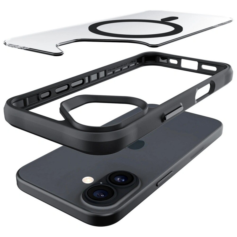 Etui 3MK Satin Armor MagCase do Apple iPhone 17, czarne