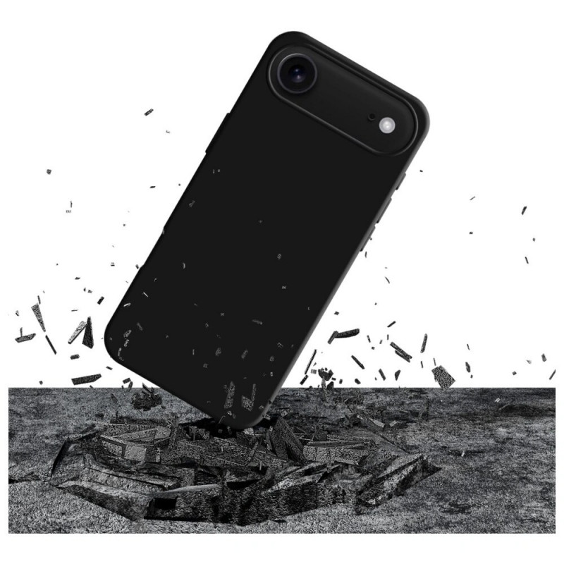 Etui silikonowe 3MK Silicone Case do Apple iPhone Air, czarne