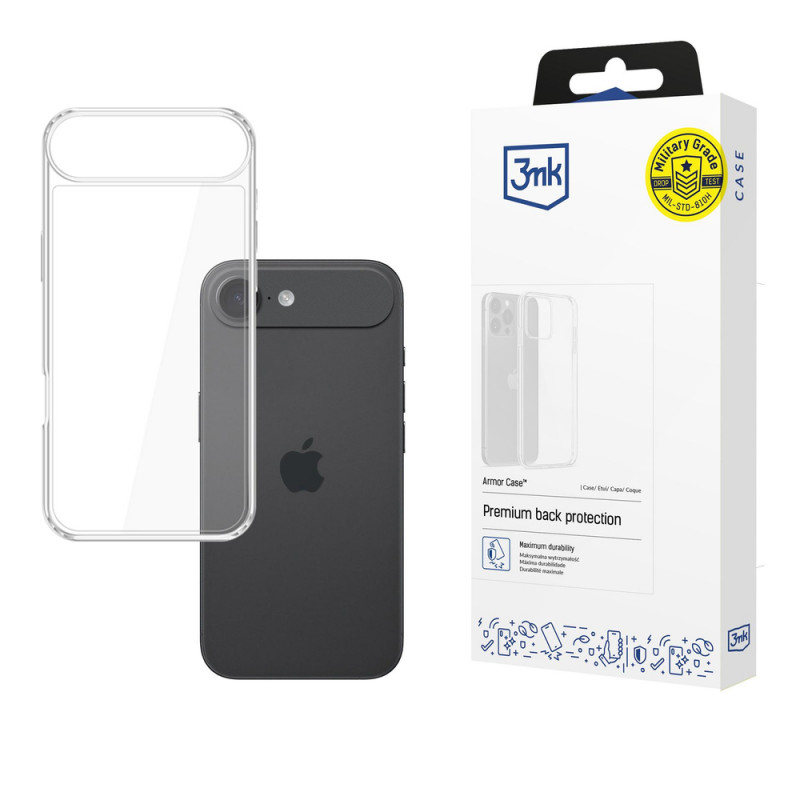 Etui 3MK Armor Case do Apple iPhone Air, przezroczyste
