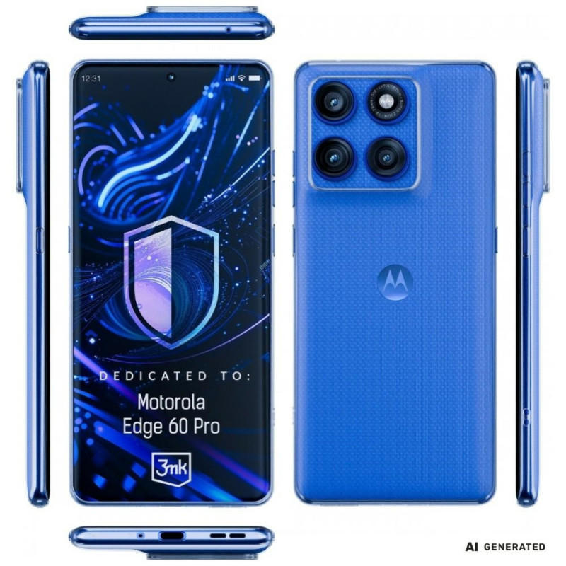 3MK Clear Case do Motorola Edge 60 Pro, przezroczyste