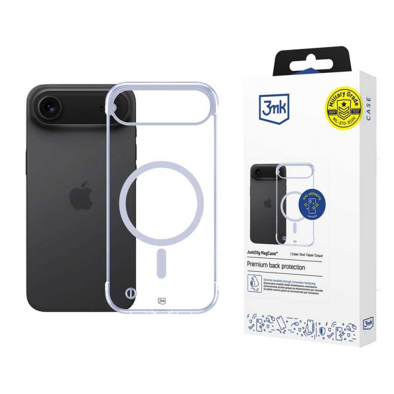 Etui 3MK Just20g MagCase do Apple iPhone Air, przezroczyste