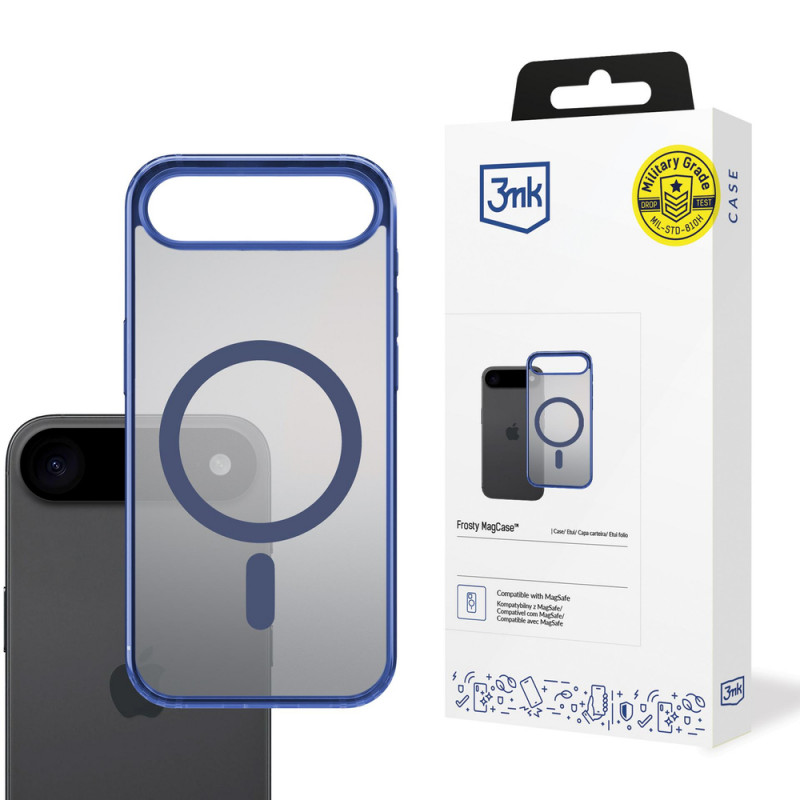 Etui 3MK Frosty MagCase na Apple iPhone Air, niebieskie
