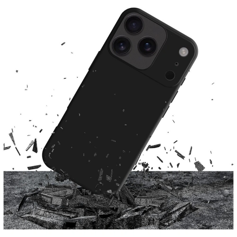 Etui 3MK Matt Case Pro do Apple iPhone 17 Pro, matowa czerń