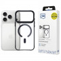 Etui 3MK Satin Armor MagCase do Apple iPhone 17 Pro, przezroczysty czarny